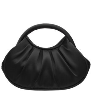 Nina Shoes Bren Black Mini Moon Satchel With Cut Out Handle