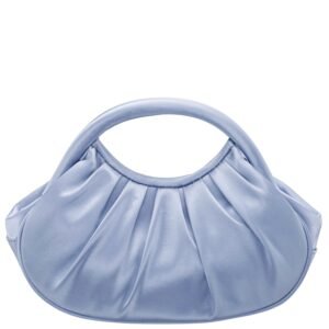 Nina Shoes Bren Icy Blue Satin Handle Satchel