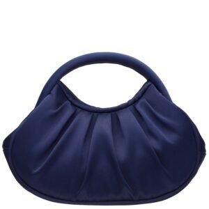 Nina Shoes Bren New Navy Mini Moon Satchel With Cut Out Handle