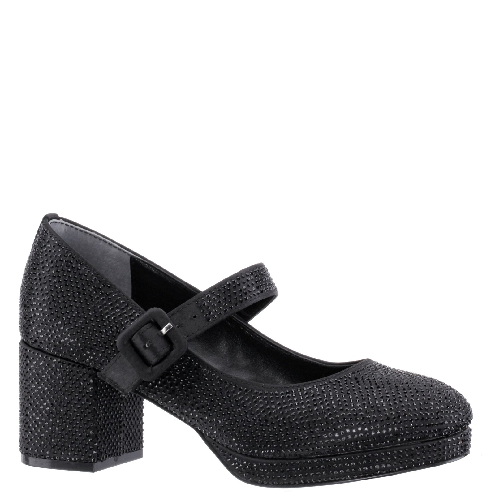 Nina Shoes Girls Catalina2 Black-Satin/Stones