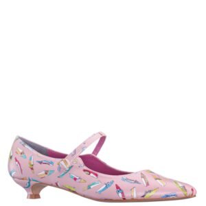 Nina Shoes Chic Petal Pink Mary Jane Low-Heel Pumps