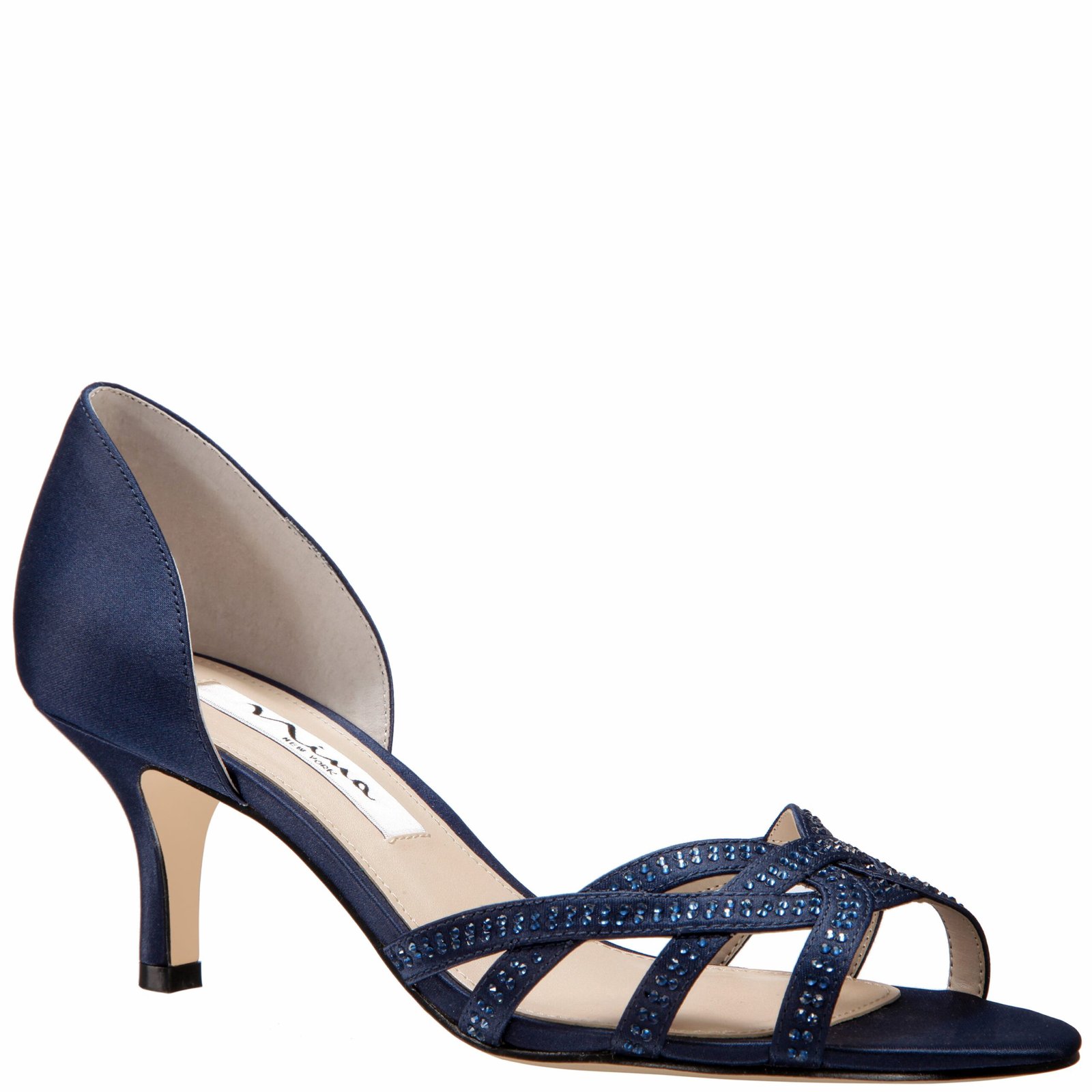 Nina Shoes Cissy New Navy-Luster Satin