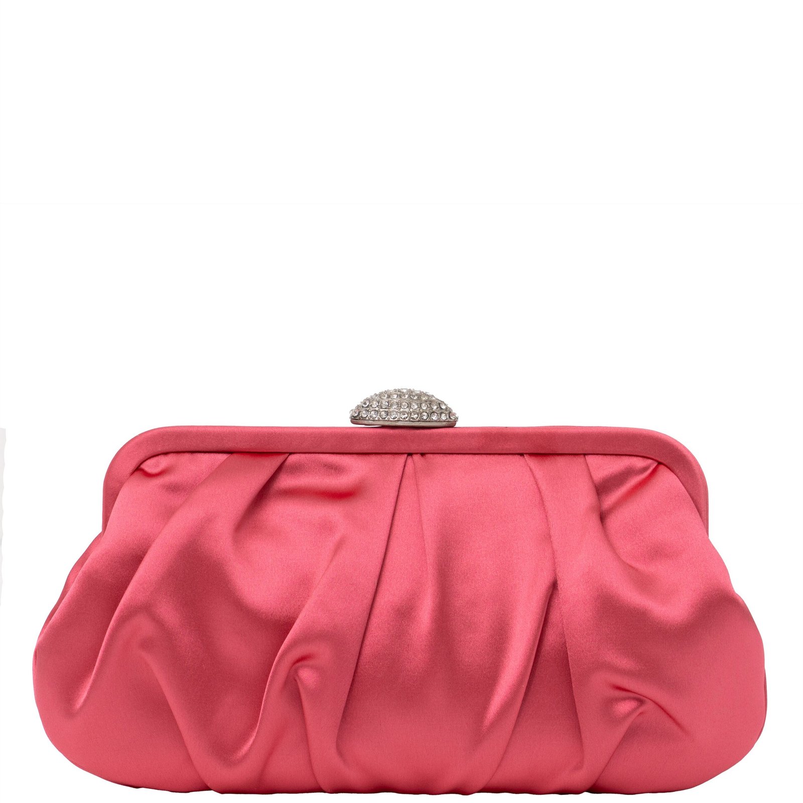 Nina Shoes Concord Kisses Pleated Frame Clutch With Crystal Clasp