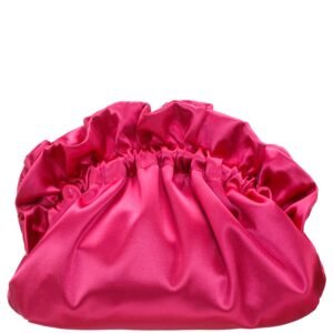 Nina Shoes Cristy Kisses Satin Gathered Crossbody Pouch Bag