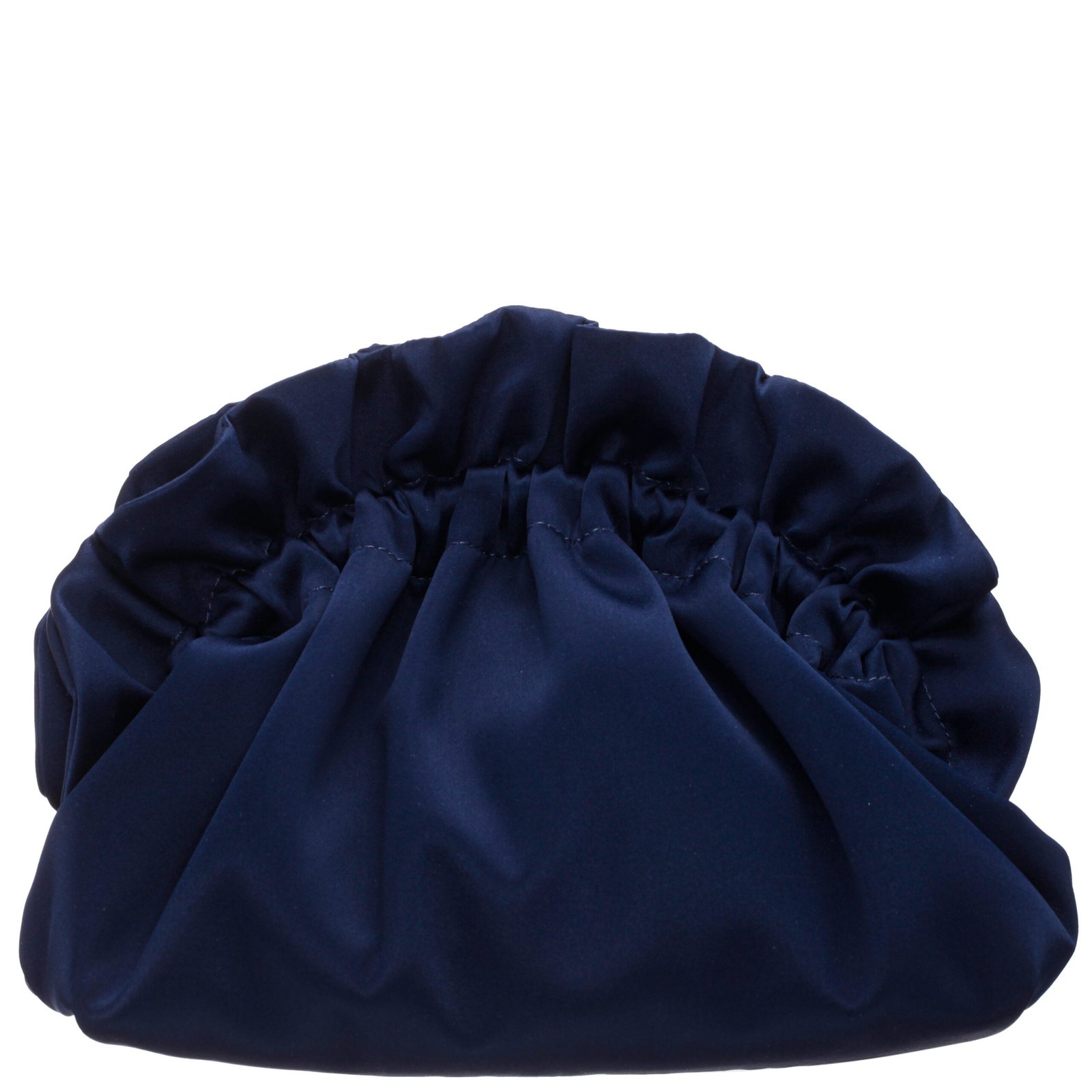 Nina Shoes Cristy New Navy Satin Gathered Crossbody Pouch Bag