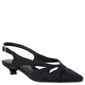 Nina Shoes Cuba Black Sling Back Flat-Shoe Pumps