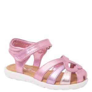 Nina Shoes Girls Dallina Pink Metallic Fisherman Sandals