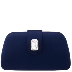 Nina Shoes Danni Women's Navy Large Crystal Embellished Tab Minaudiere