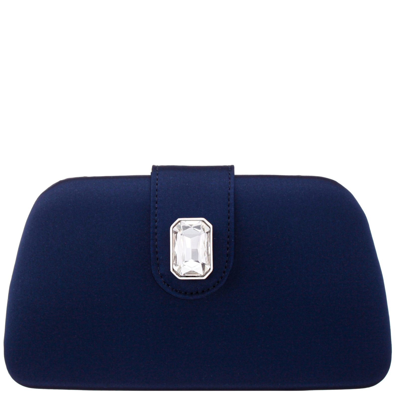 Nina Shoes Danni Women's Navy Large Crystal Embellished Tab Minaudiere