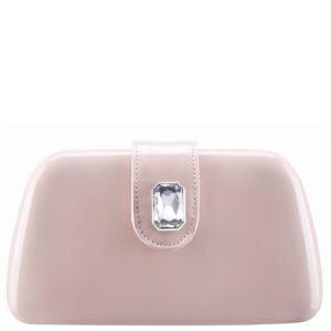 Nina Shoes Danni Nude Patent PU/Glass Crystal Minaudiere