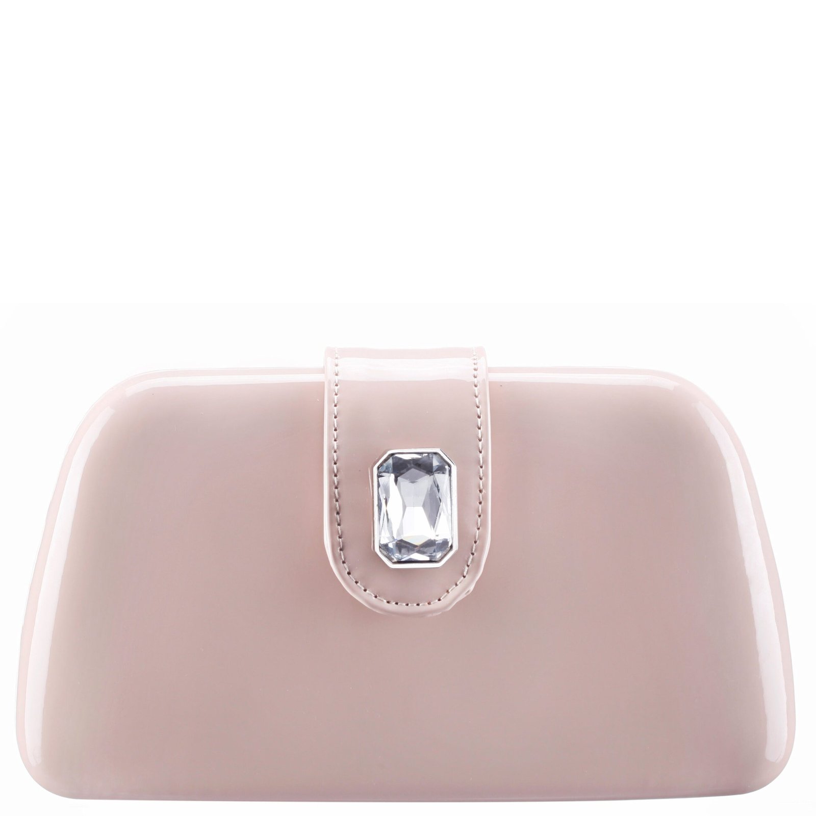 Nina Shoes Danni Nude Patent PU/Glass Crystal Minaudiere