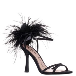 Nina Shoes Demi Black Ankle Strap High-Heel Sandals
