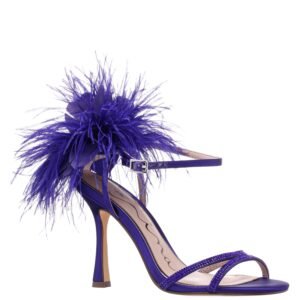 Nina Shoes Demi Midnight Plum Ankle Strap High-Heel Sandals