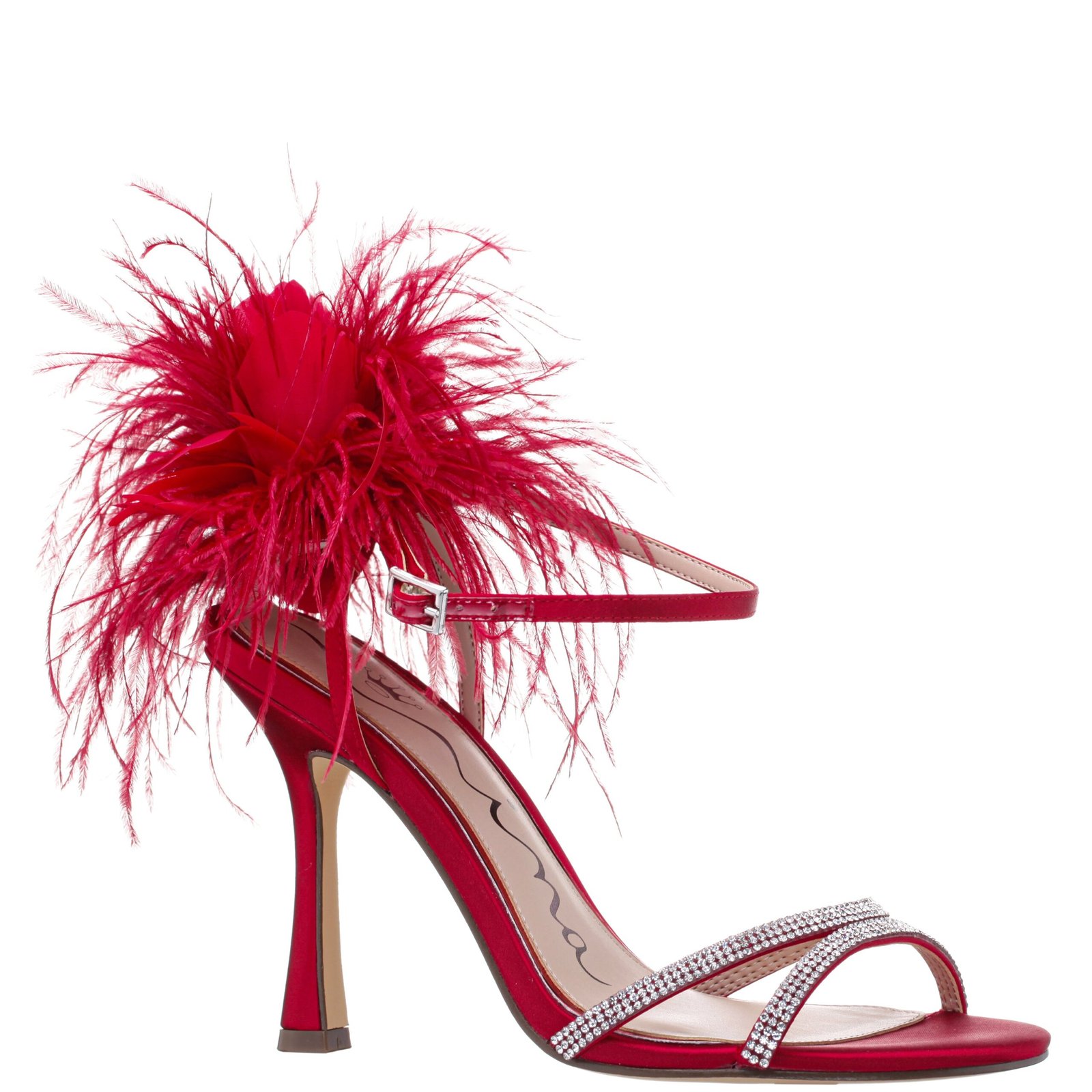 Nina Shoes Demi Red Rouge Ankle Strap High-Heel Sandals