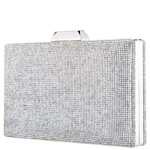 Nina Shoes Desyre Silver Crystal Minaudiere