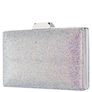 Nina Shoes Desyre White Ab Crystal Minaudiere