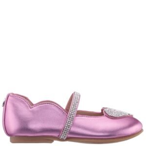 Nina Shoes Girls Diaz Pink Metallic Ballet Flats