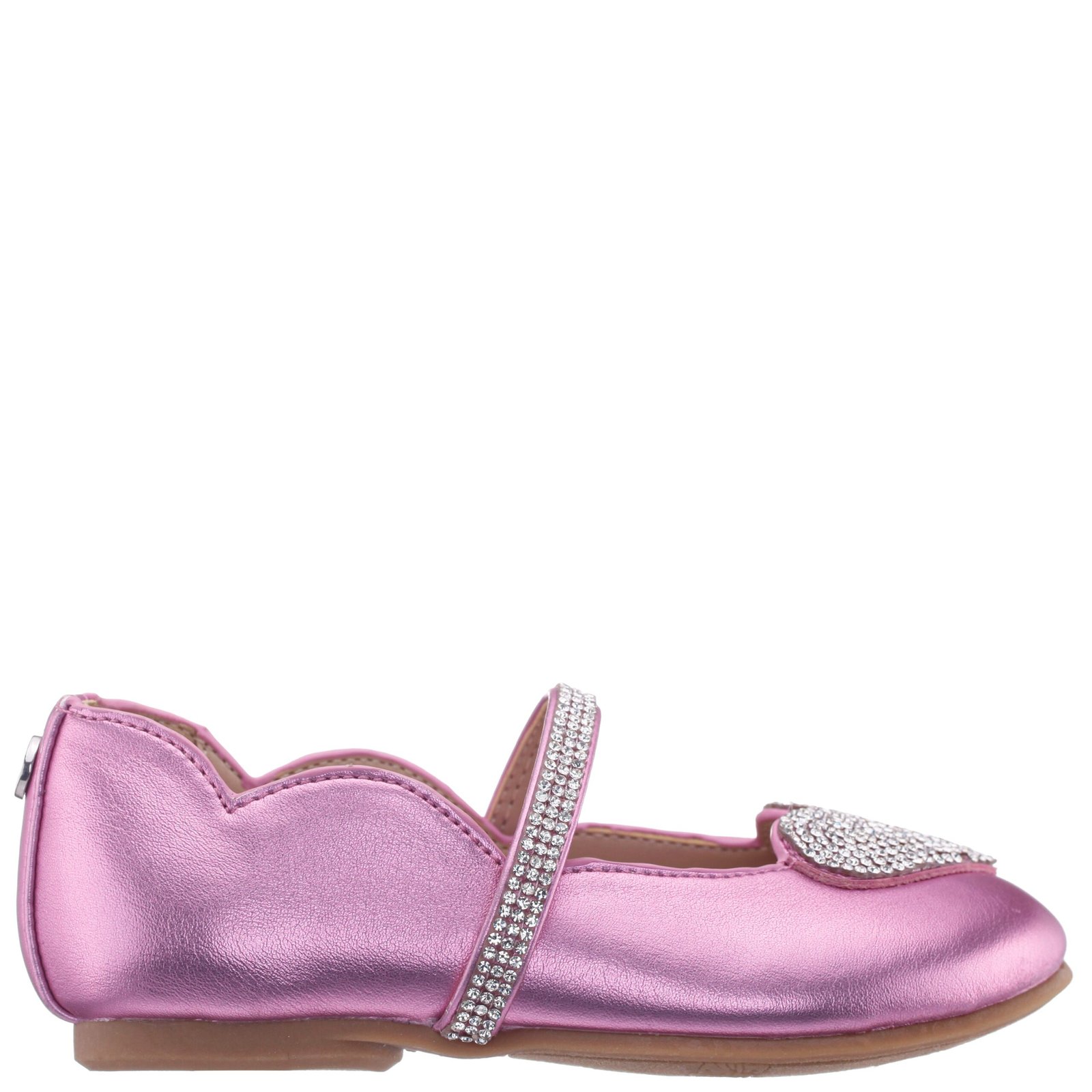 Nina Shoes Girls Diaz Pink Metallic Ballet Flats