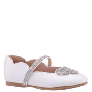 Nina Shoes Girls Diaz White Ballet Flats