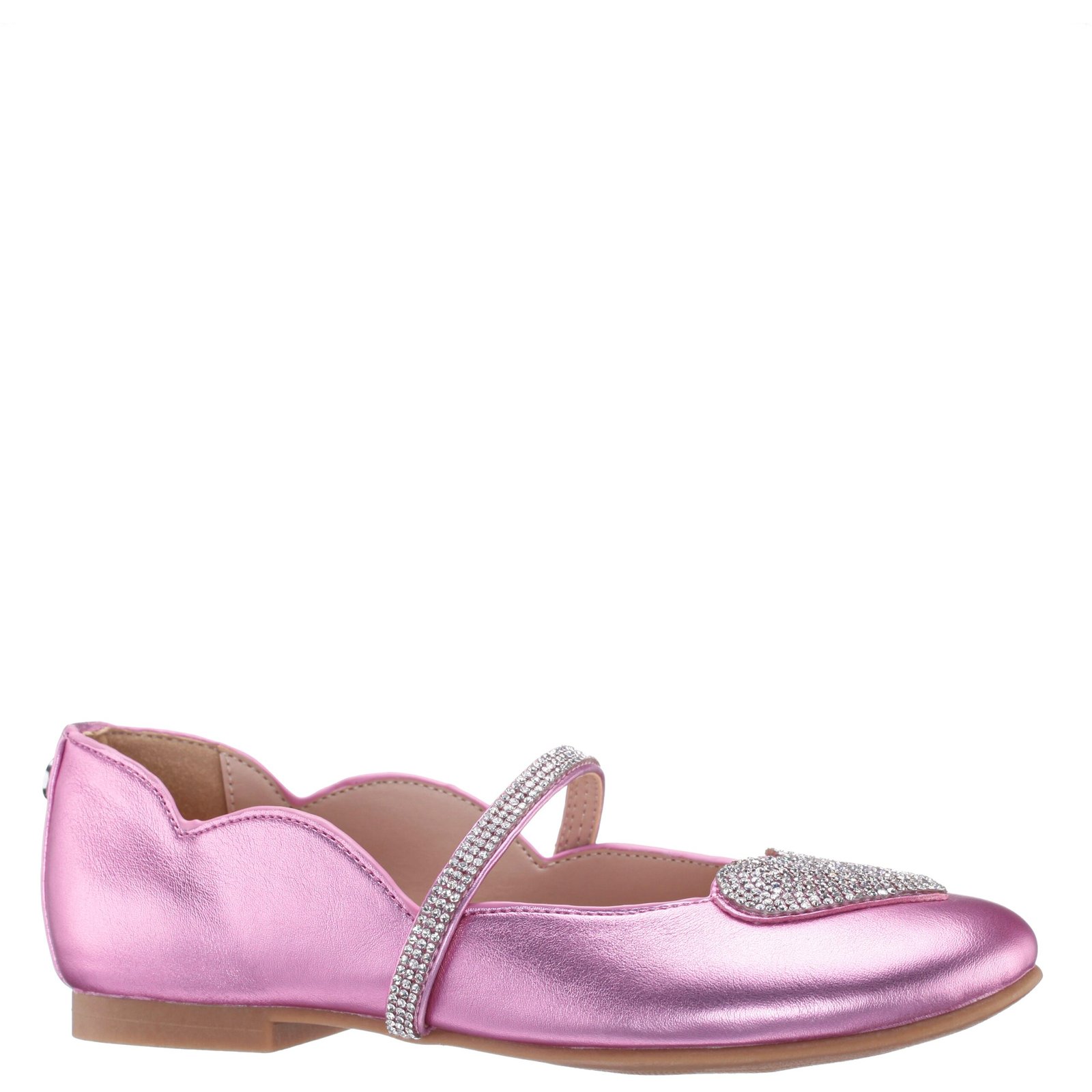 Nina Shoes Girls Diaz Pink Metallic Ballet Flats