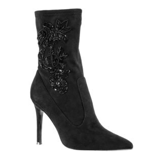 Nina Shoes Dorella Black Stretch Satin