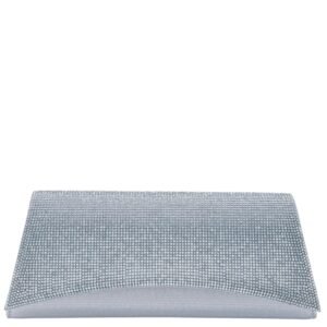 Nina Shoes Enid Icy Blue PVC/Glass crystal Clutch