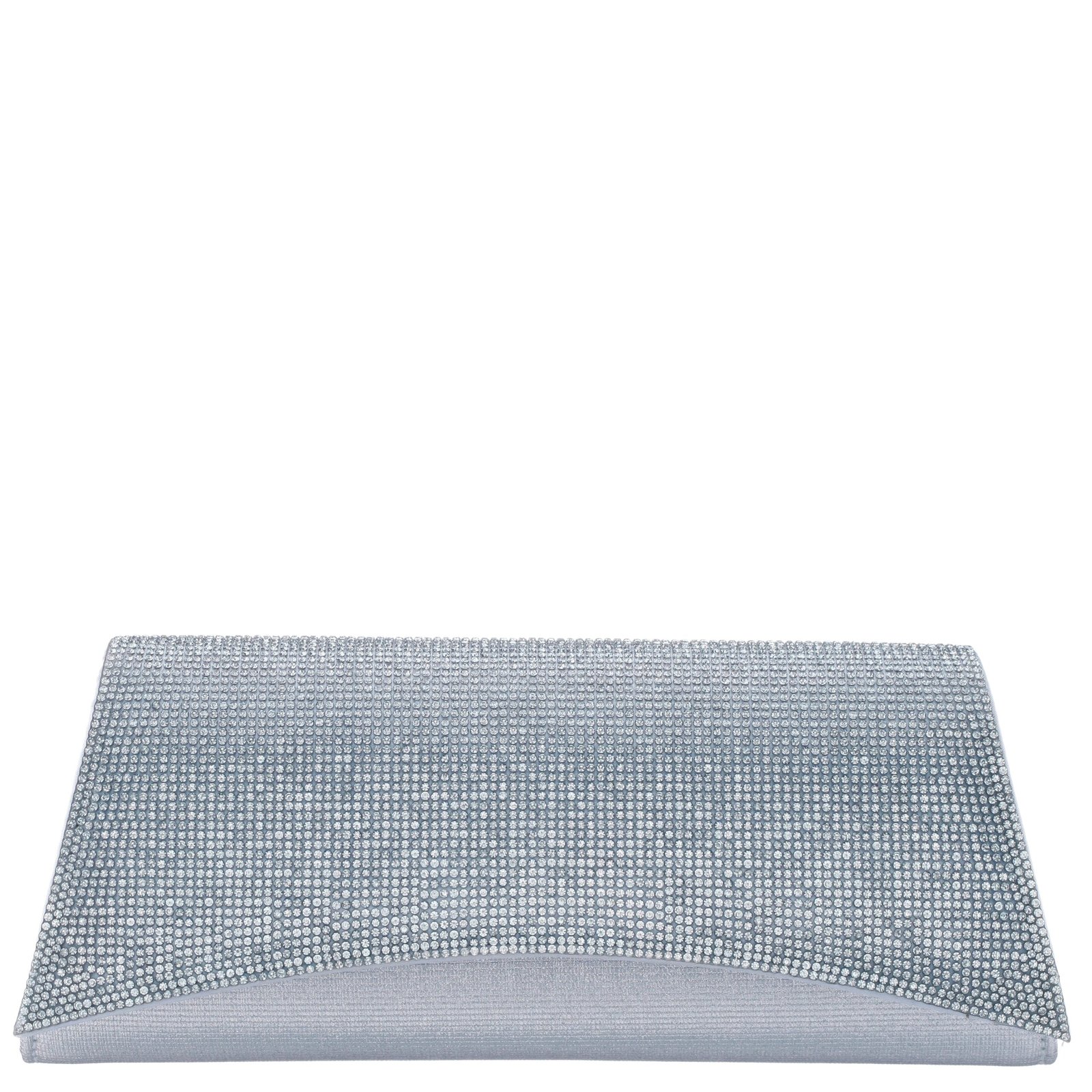 Nina Shoes Enid Icy Blue PVC/Glass crystal Clutch