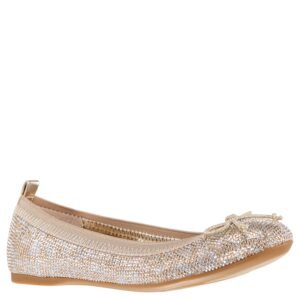 Nina Shoes Girls Esther2 Platino-Rhinestud