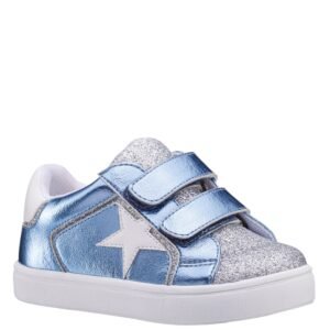 Nina Shoes Girls Evon Toddler-Light Blue-Metallic