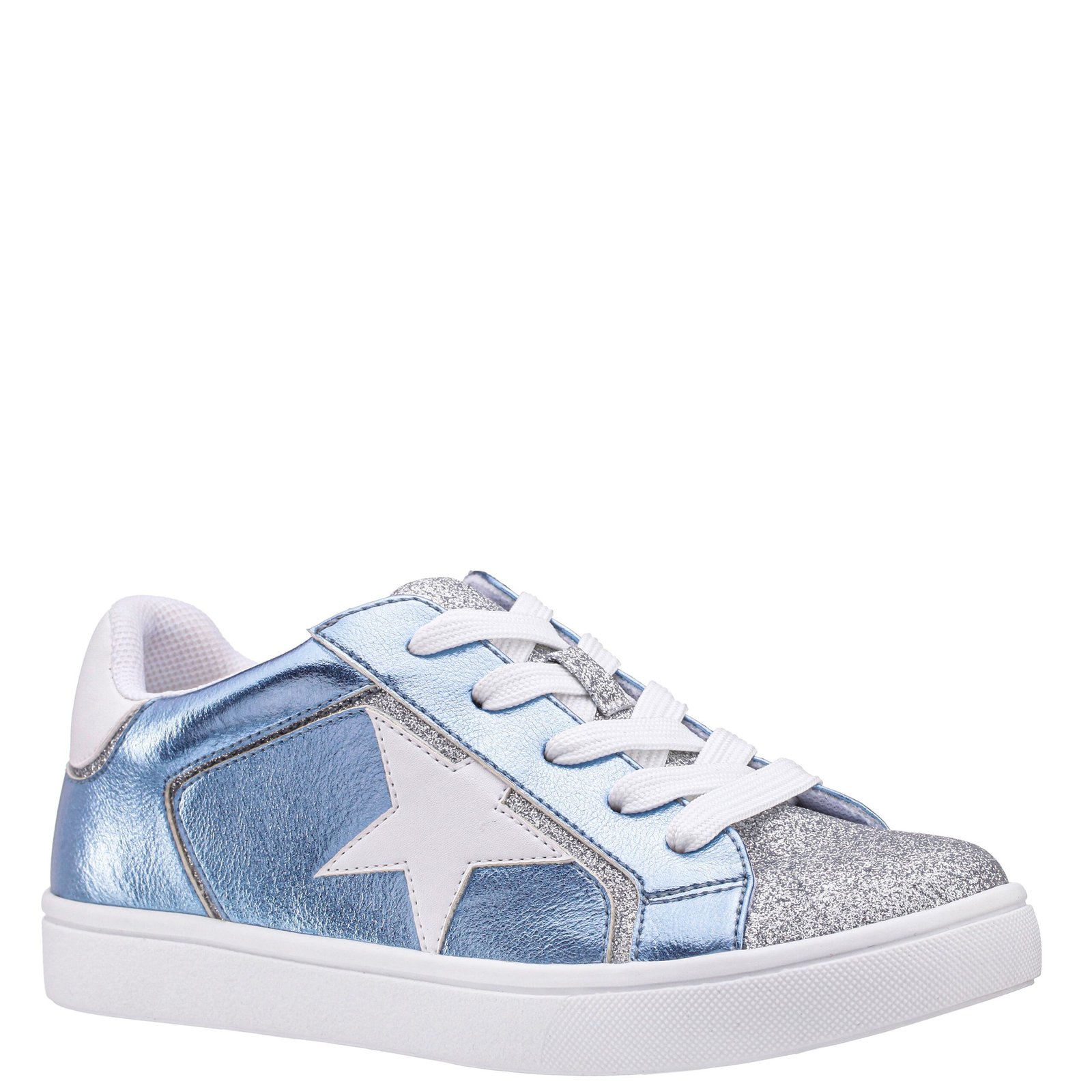 Nina Shoes Girls Evon Light Blue-Metallic