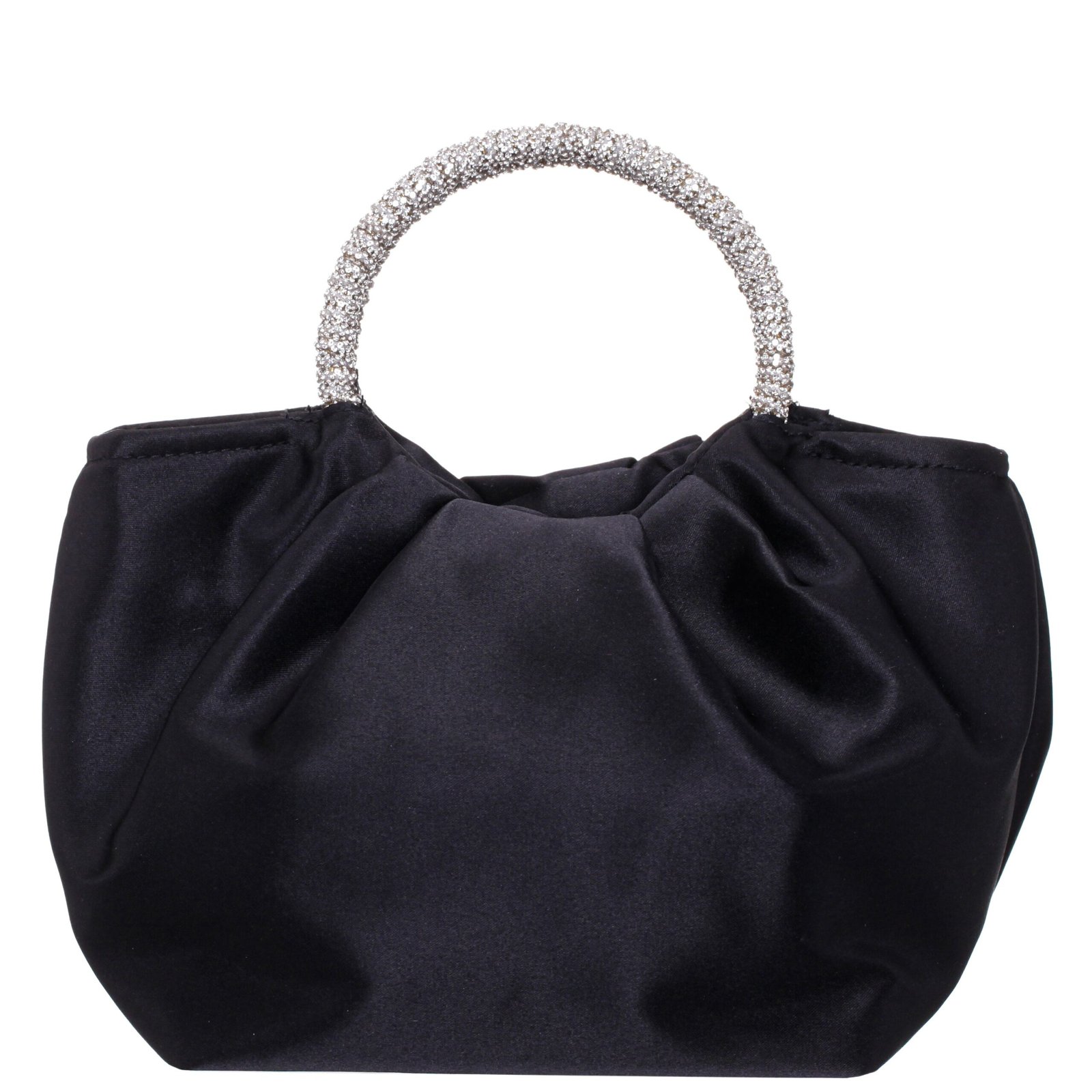 Nina Shoes Fancy Black Reflective suedette Satchel