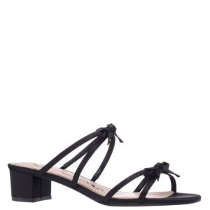 Nina Shoes Gaby Black Slide Low-Heel Sandals
