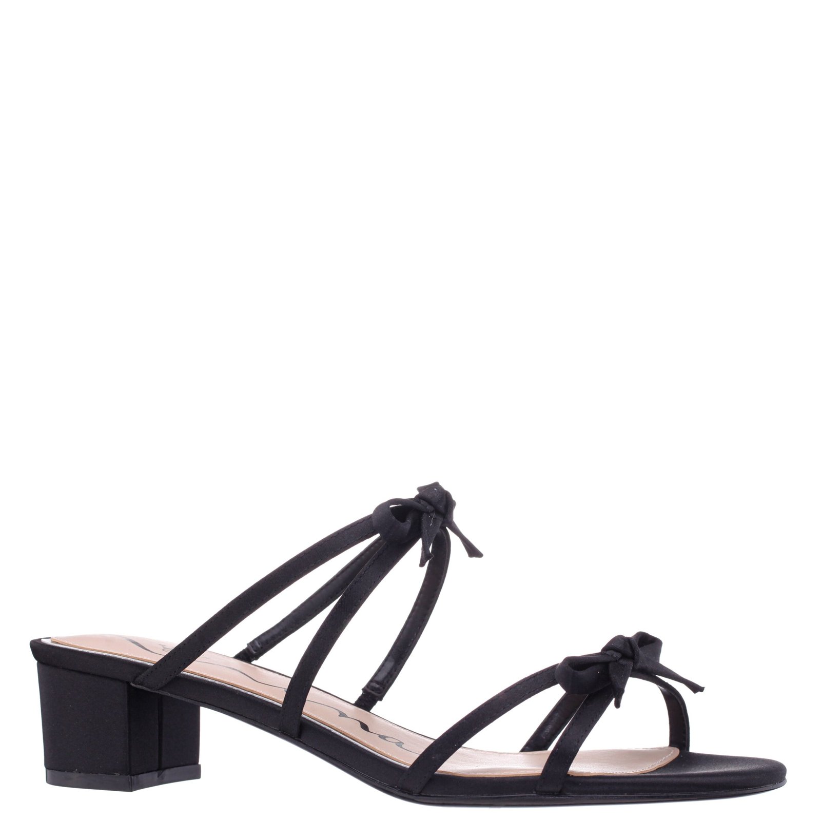 Nina Shoes Gaby Black Slide Low-Heel Sandals