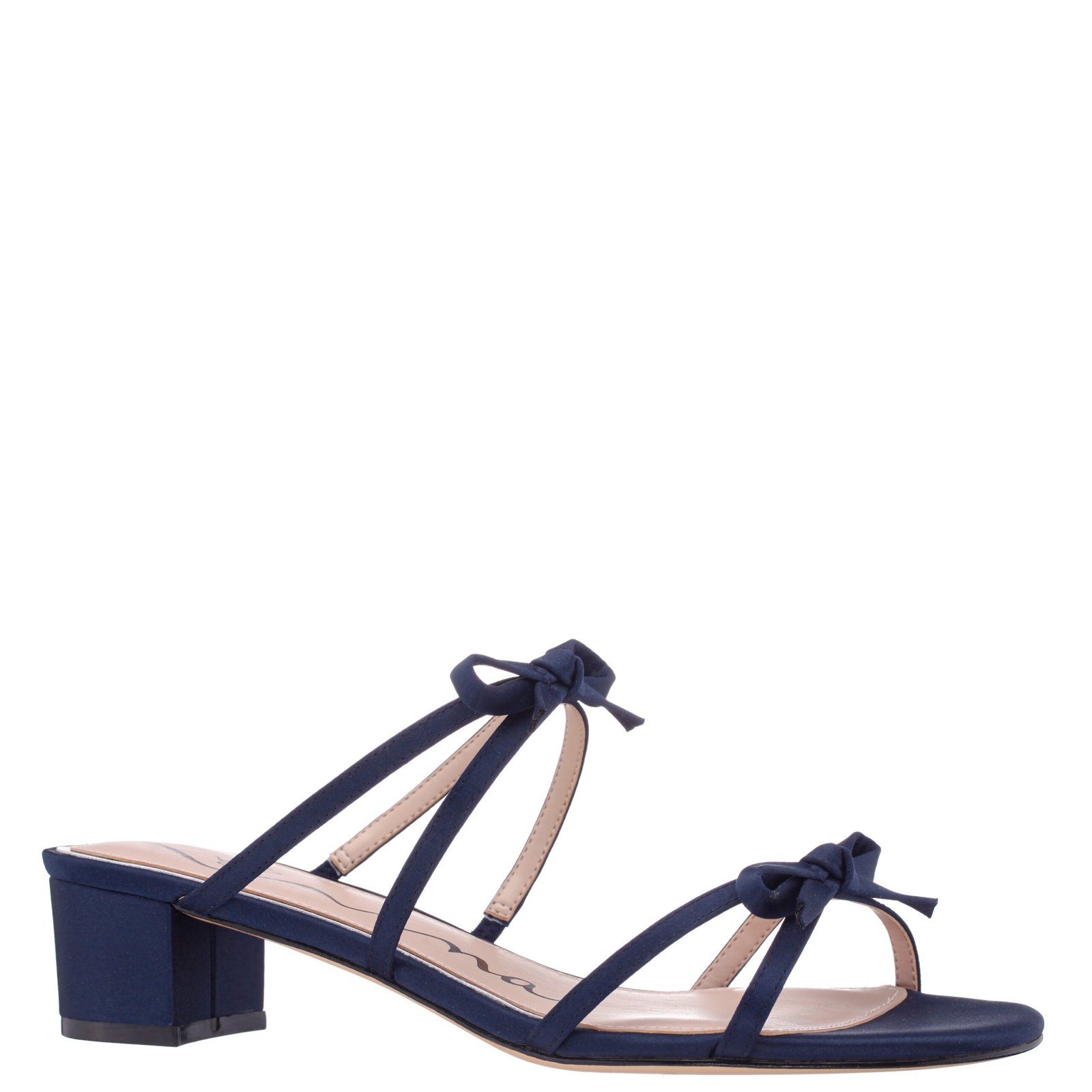 Nina Shoes Gaby New Navy Slip On Low-Heel Slippers
