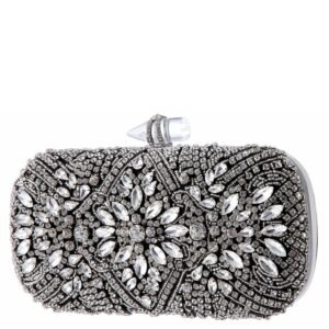 Nina Shoes Gelsey Black Crystal Embellished Minaudiere