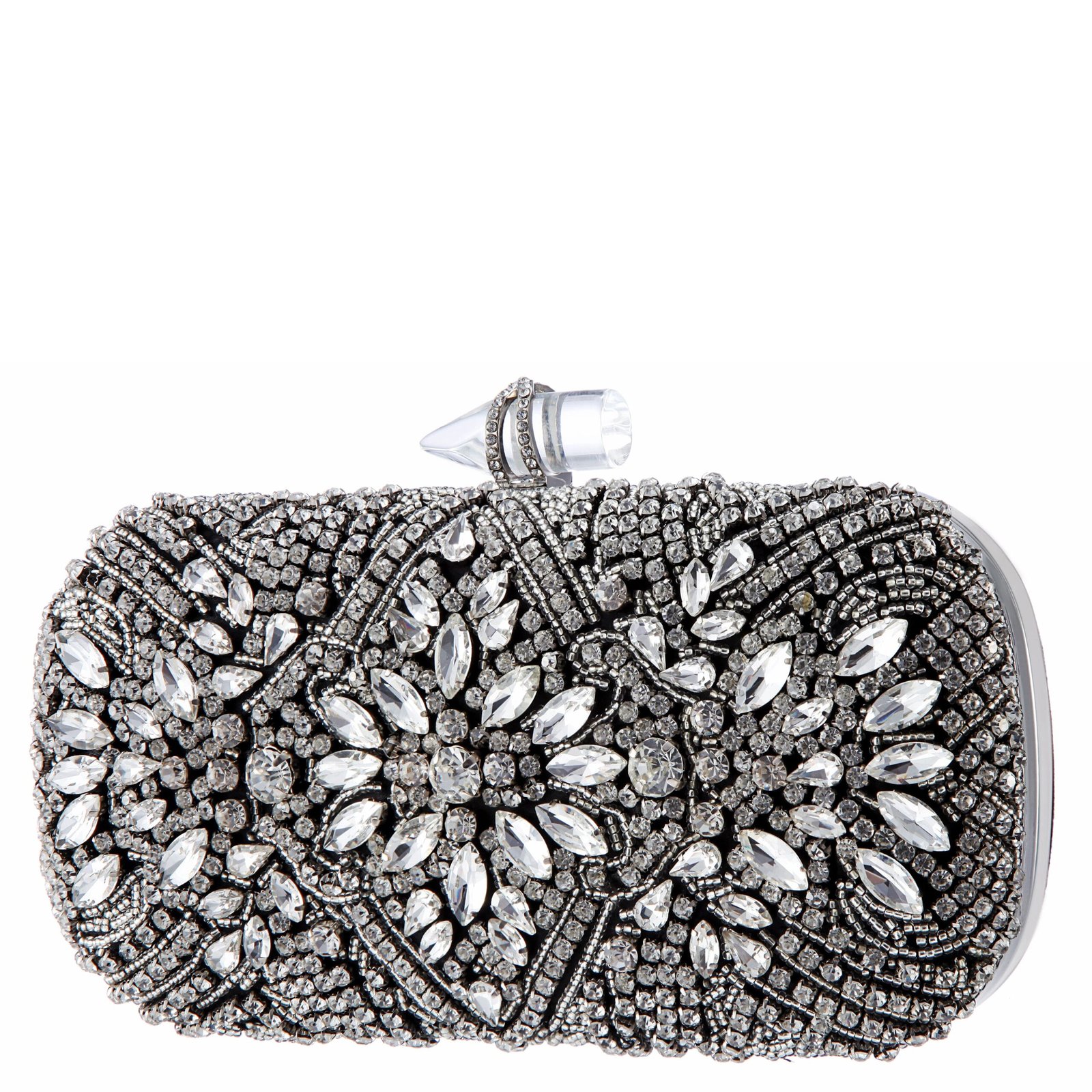 Nina Shoes Gelsey Black Crystal Embellished Minaudiere