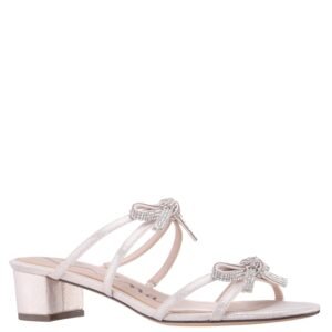 Nina Shoes Georgie Platino Slide Low-Heel Sandals