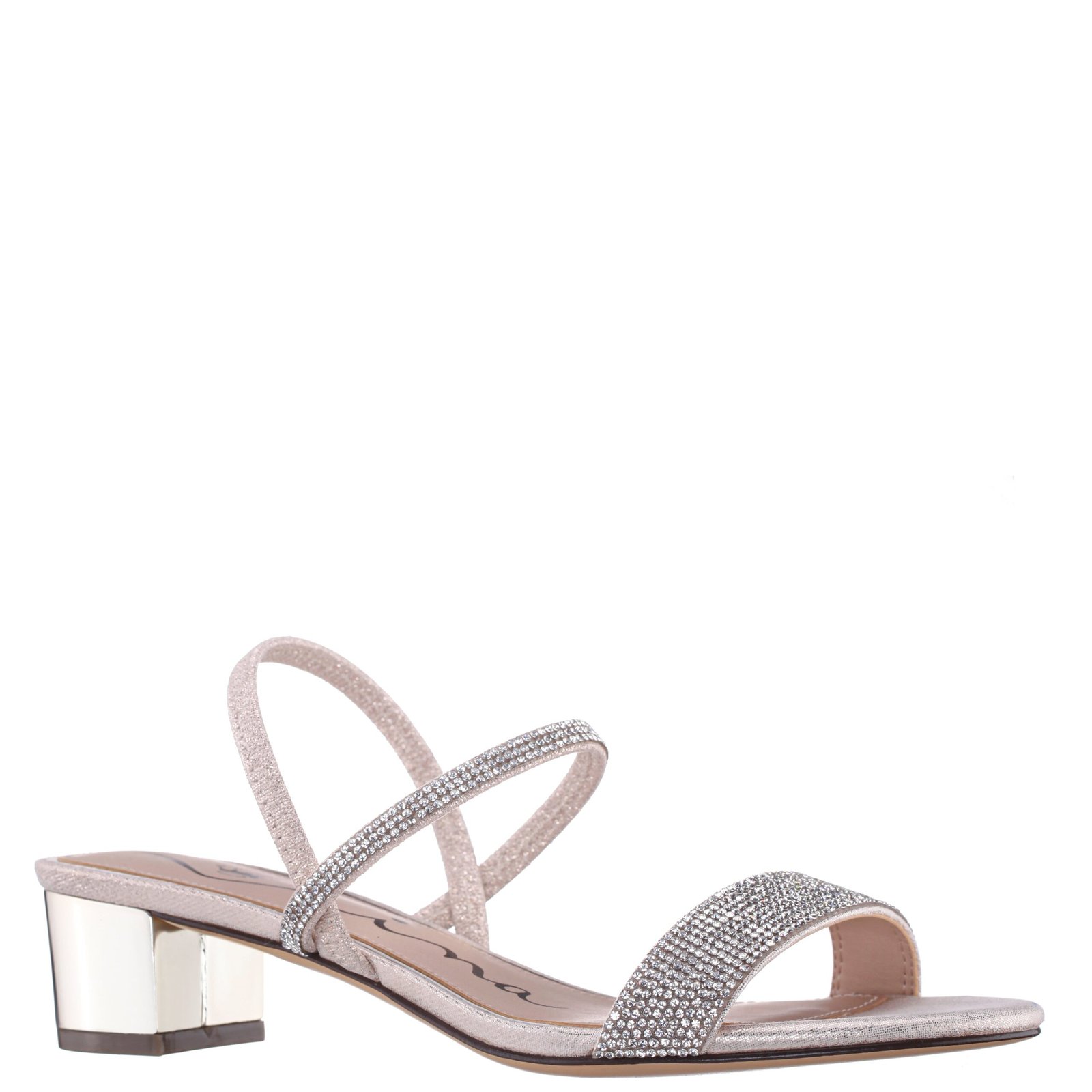Nina Shoes Gwenda Platino Sandal Low-Heel Sandals