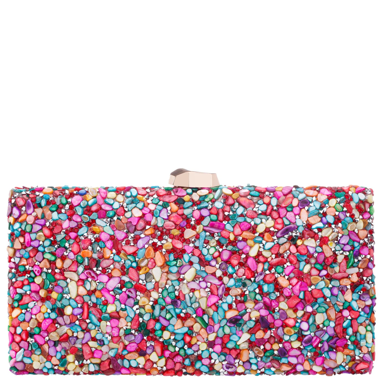 Nina Shoes Gypsy Multi Stone/Resin Hotfix Minaudiere