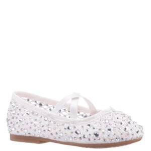 Nina Shoes Girls Hadley White Ballet Flats
