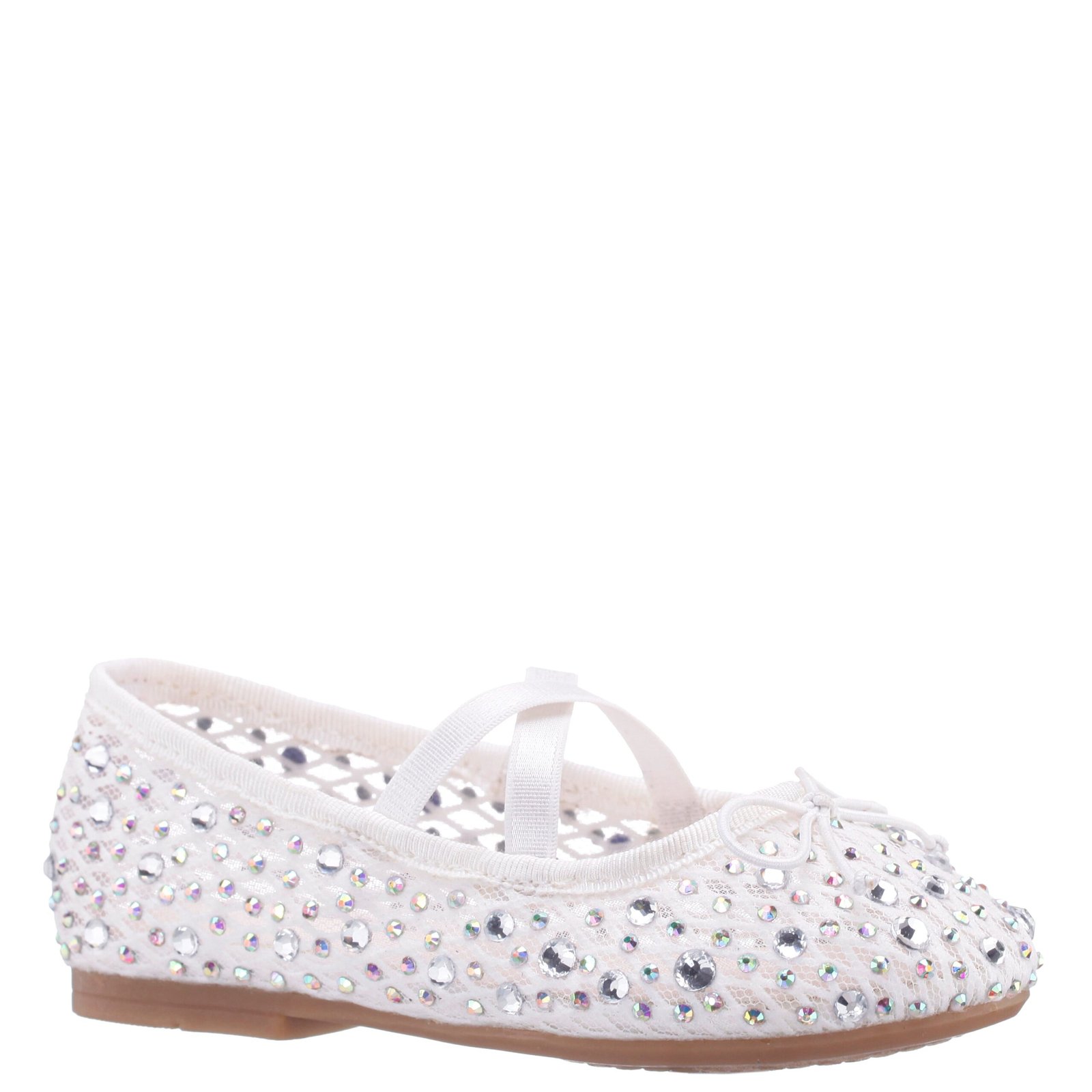 Nina Shoes Girls Hadley White Ballet Flats