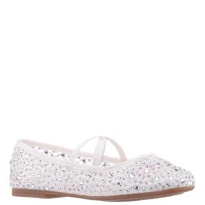 Nina Shoes Girls Hadley White Ballet Flats