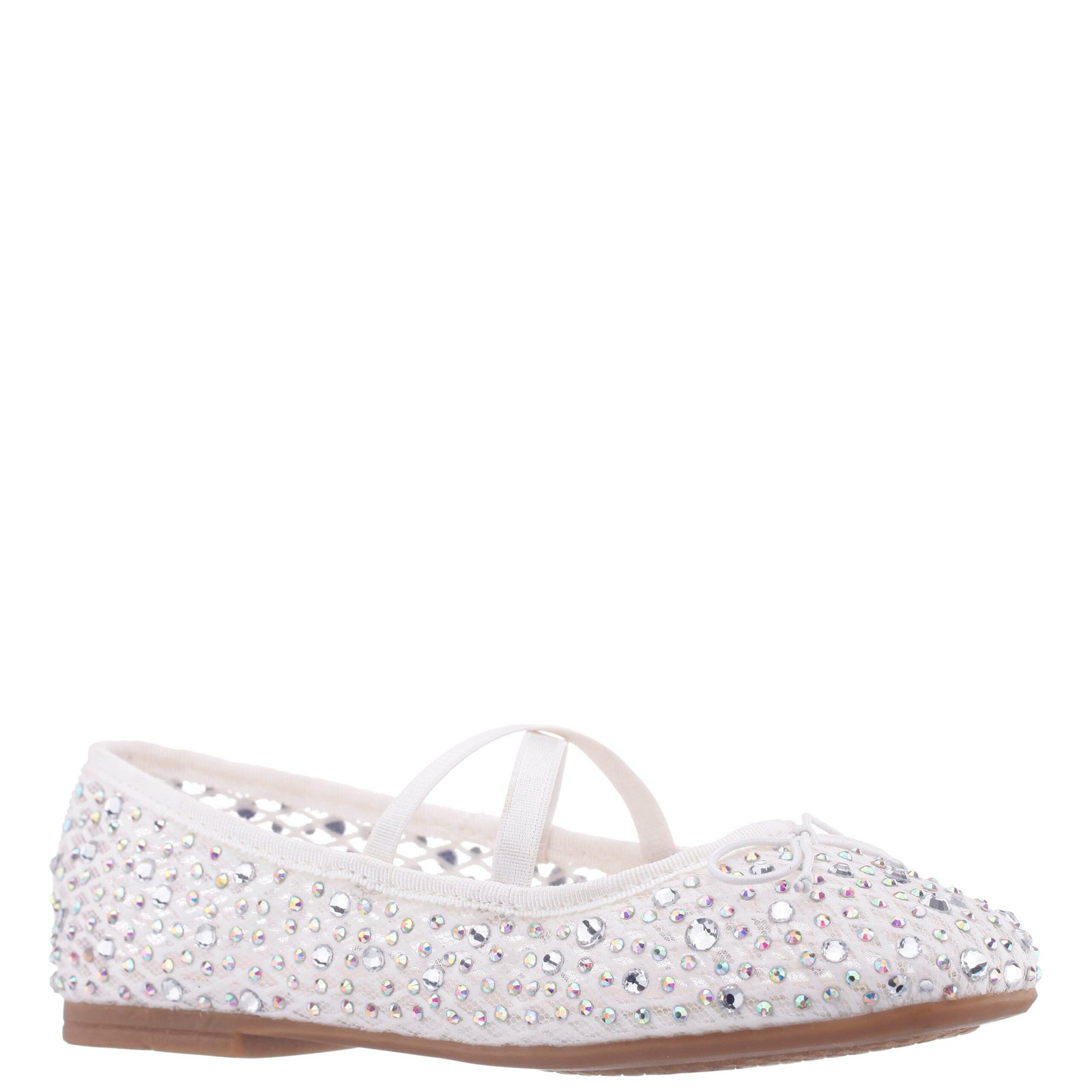 Nina Shoes Girls Hadley White Ballet Flats