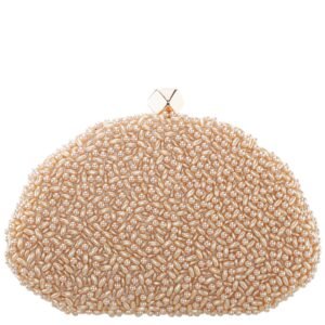 Nina Shoes Hera Champagne Plastic Beads Minaudiere