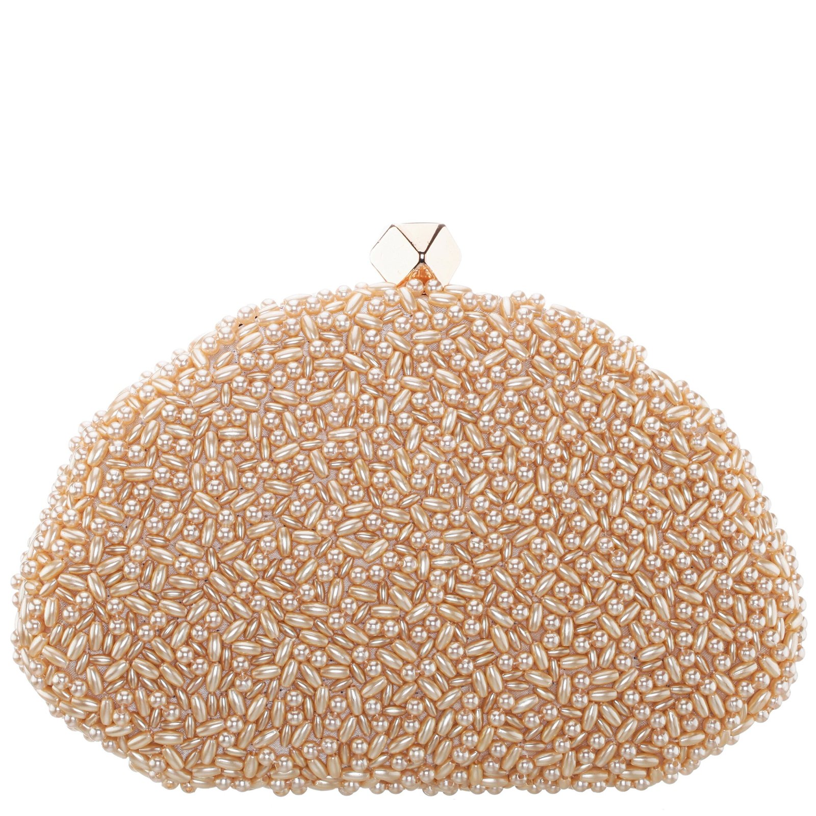 Nina Shoes Hera Champagne Plastic Beads Minaudiere