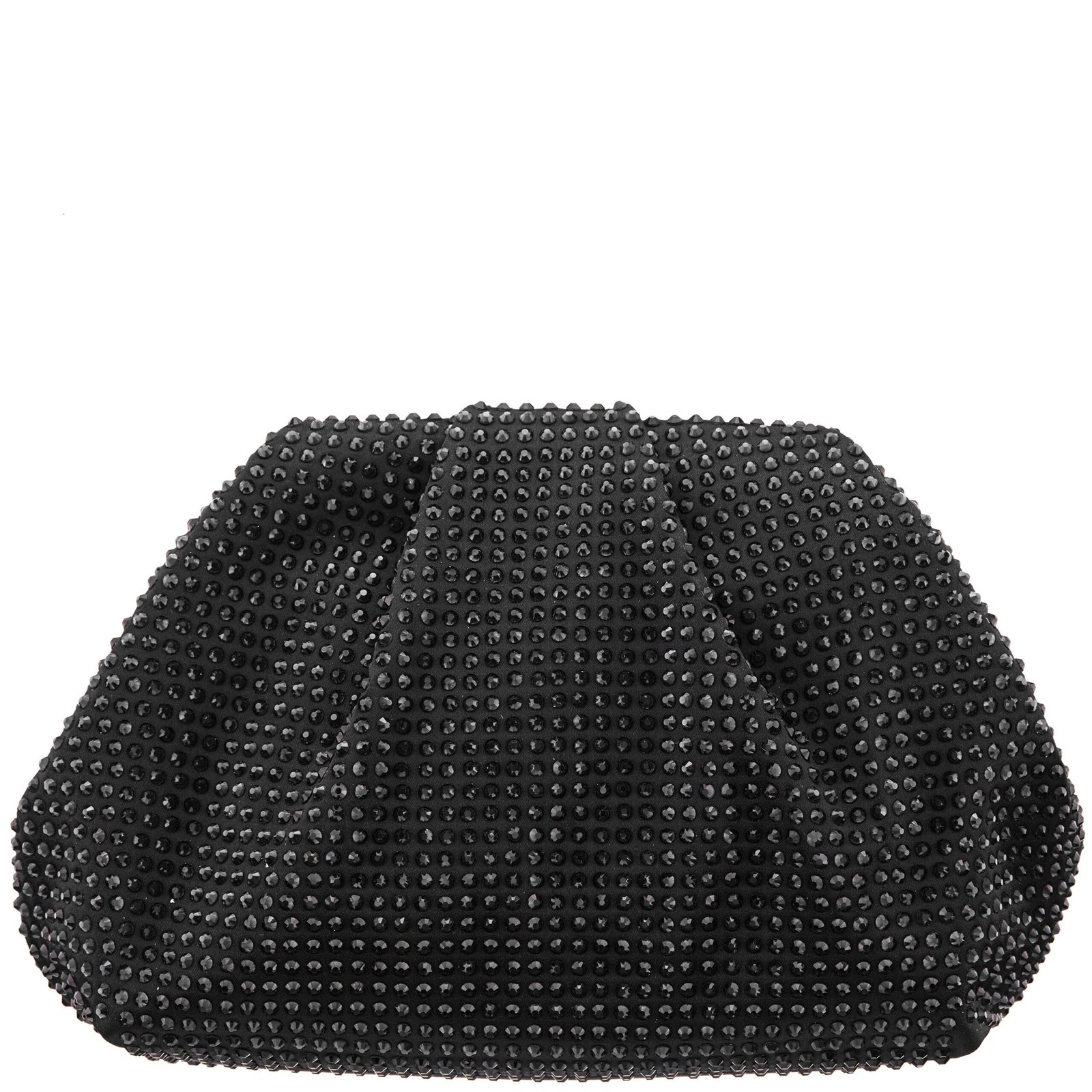 Nina Shoes Indulge Black Crystal Encrusted Frame Satchel