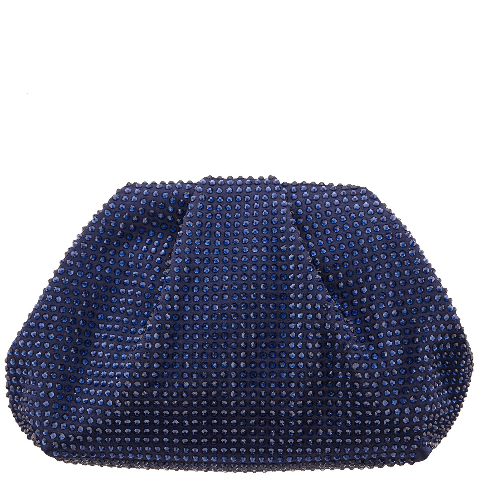 Nina Shoes Indulge Navy Crystal Encrusted Frame Satchel