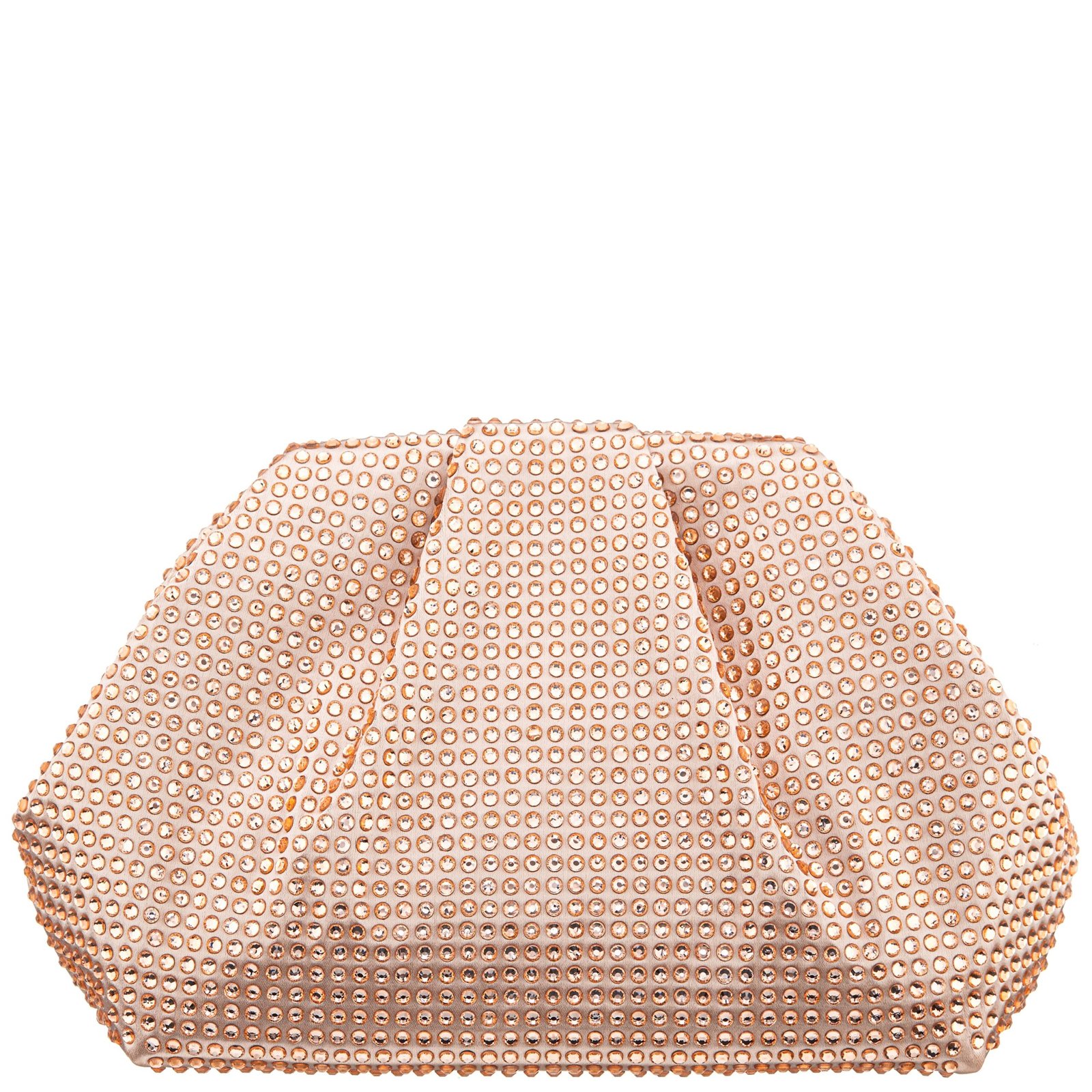 Nina Shoes Indulge Pearl Rose Crystal Encrusted Frame Satchel