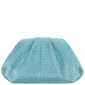 Nina Shoes Indulge Sea Green Crystal Encrusted Frame Satchel