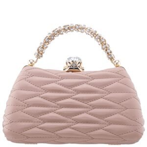 Nina Shoes Jacquel Nude Smooth PU Handle Bag